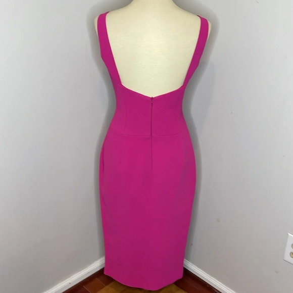 Nicholas Crepe‎ Quilted Bra Dress in Fuschia - Picture 4 of 10